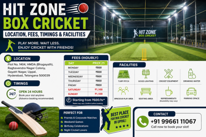 Hit Zone Box Cricket Location, Fees, Timings & Facilities